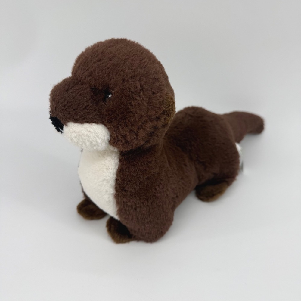 Aurora Eco Nation River Otter Plush Brown Recycled Sustainable Stuffed Animal